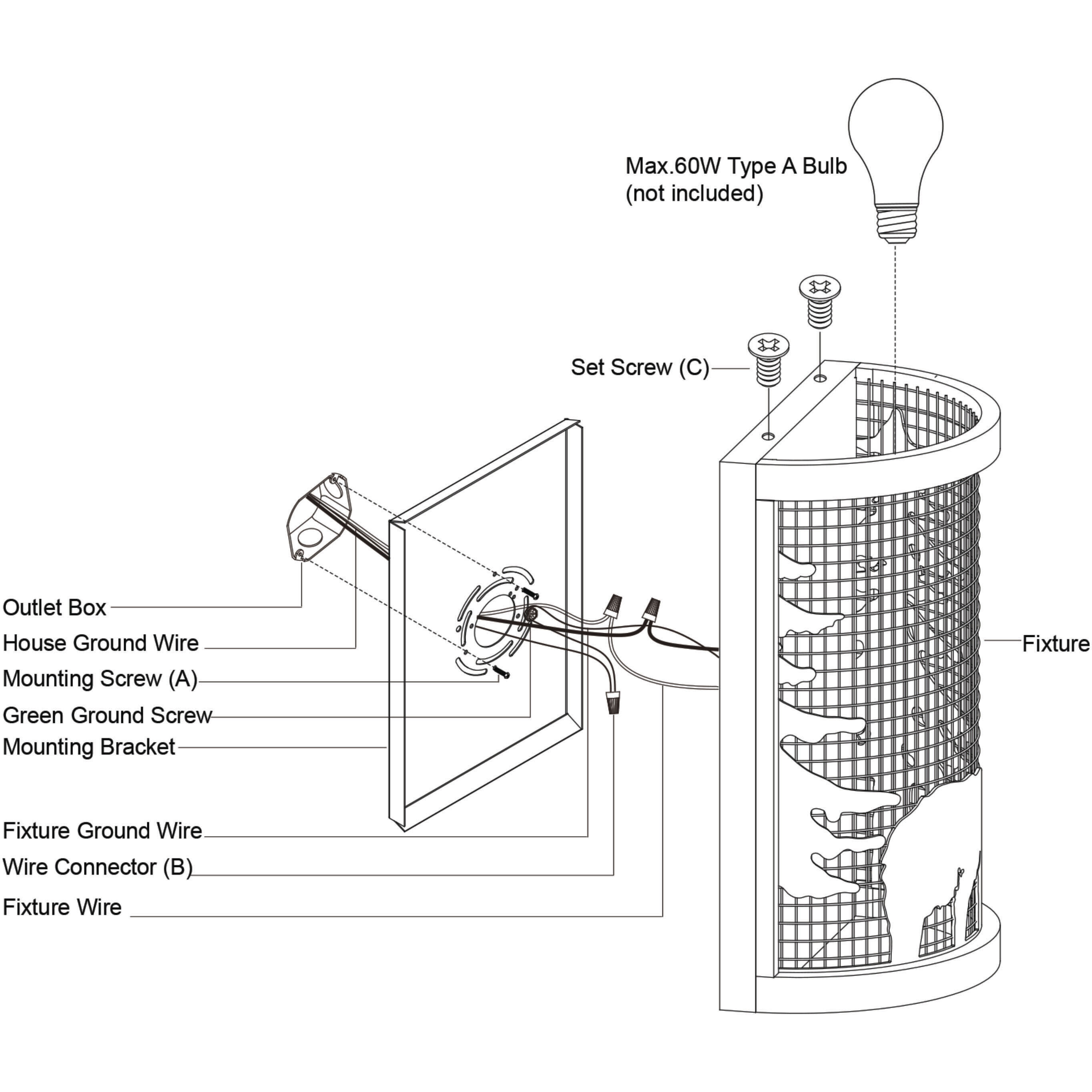 Kodiak LED 8 inch Black and Burnished Teak Wall Light