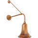 Thomas O'Brien Academy Barn Light LED 33.75 inch Soft Copper Anchored Rex Barn Light in 9.25" Soft Copper Savannah Shade