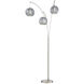 Deion 91 inch 60.00 watt Polished Steel Arc Lamps Portable Light
