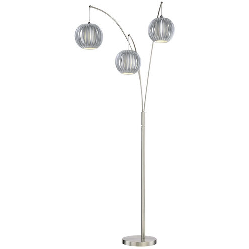 Deion 91 inch 60.00 watt Polished Steel Arc Lamps Portable Light
