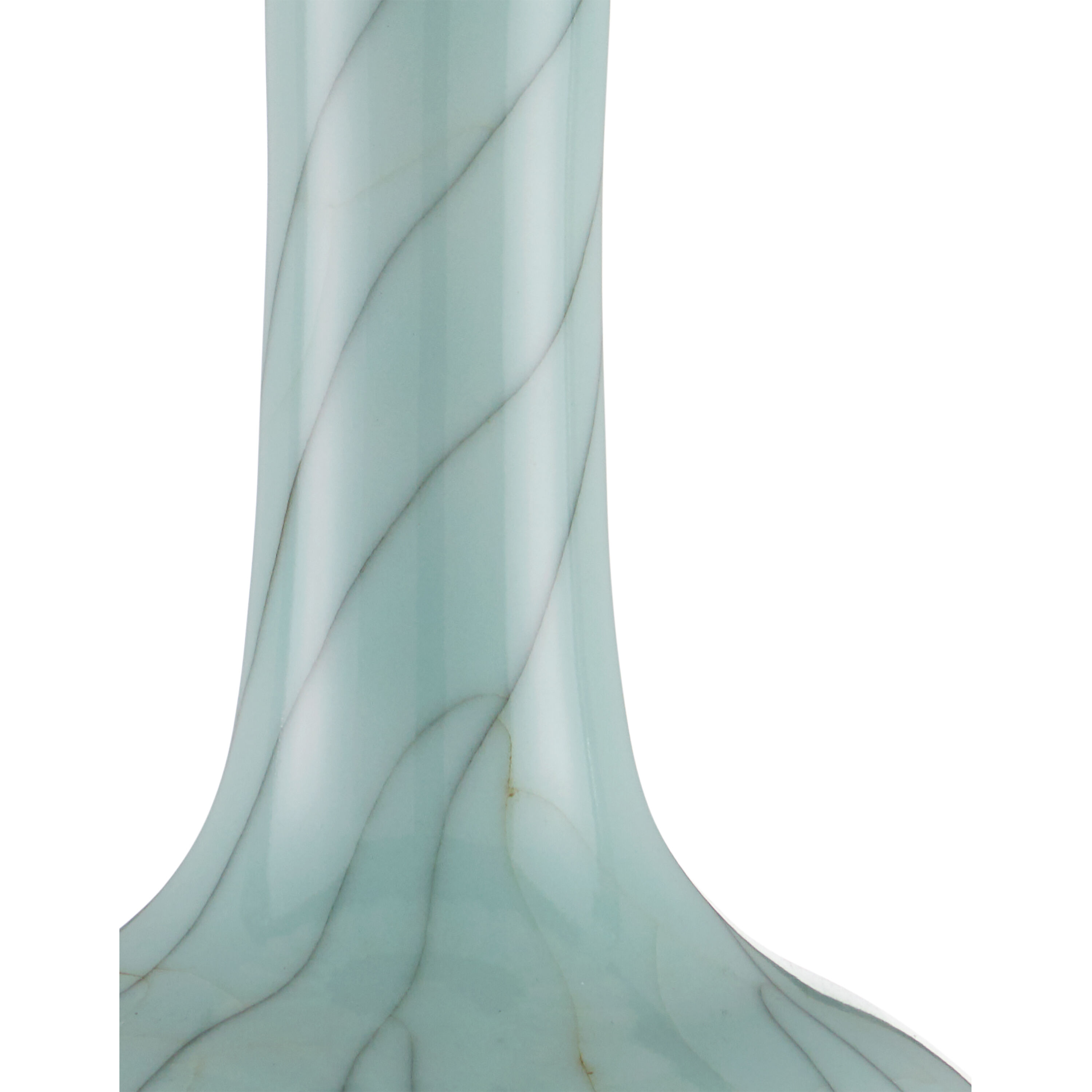 Celadon 29.75 inch 150 watt Celadon Crackle/Clear/Antique Brass Table Lamp Portable Light