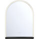 Serin 32 X 24 inch Satin Nickel/ Black Mirror