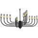 Claude 16 Light 46 inch Matte Black Chandelier Ceiling Light