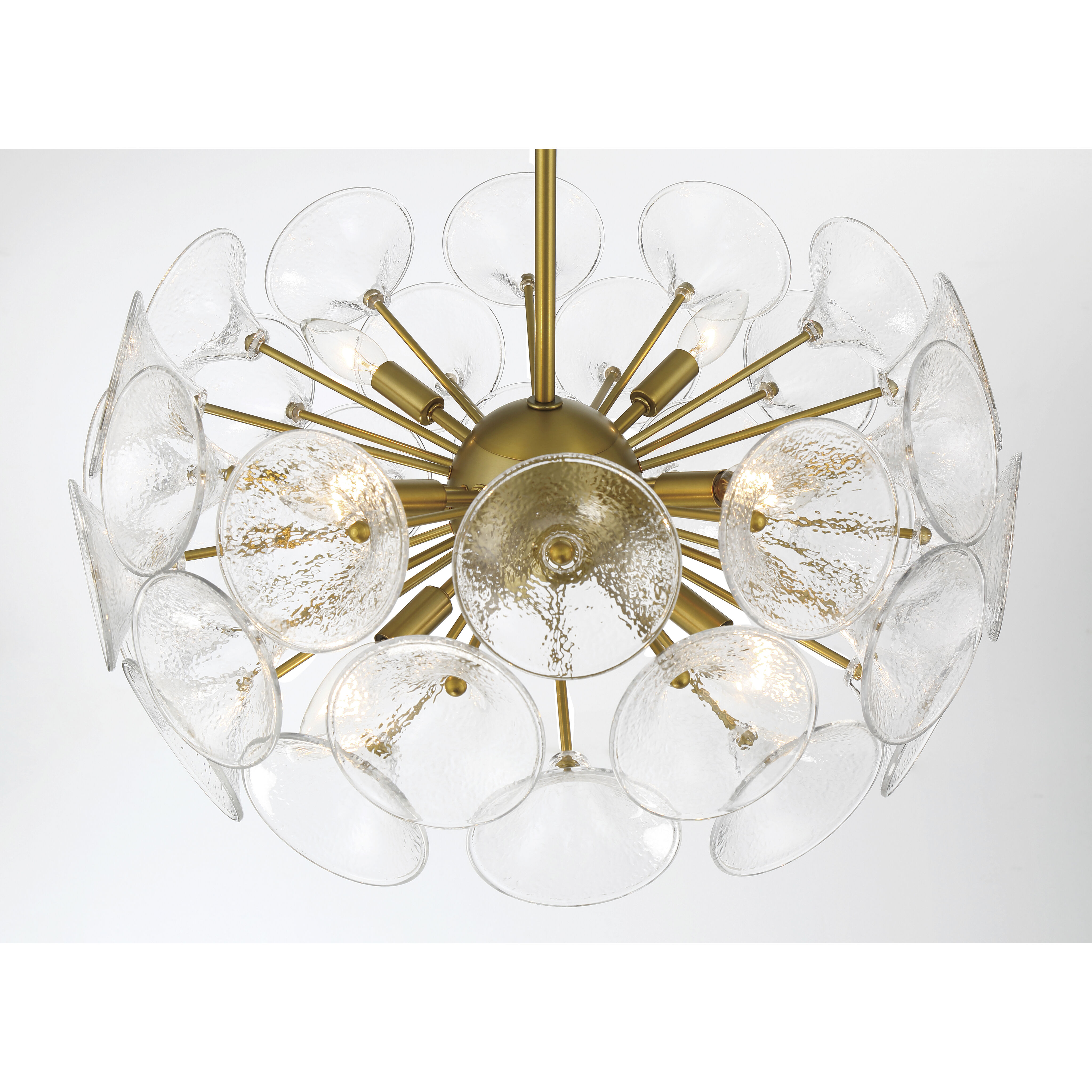 Winter 8 Light 22 inch Soft Brass Pendant Ceiling Light