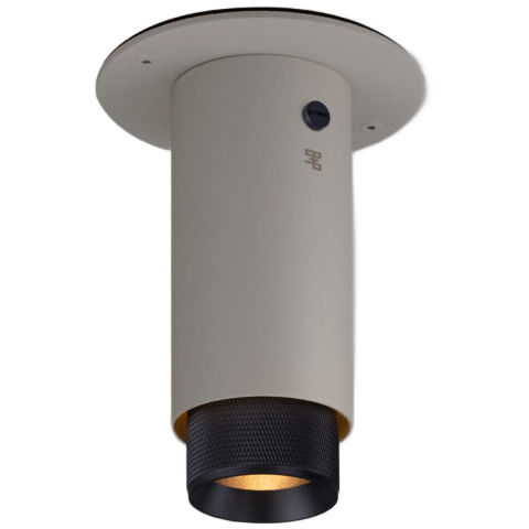 Exhaust Surface 1 Light 110-120 Stone / Black Spotlight Ceiling Light