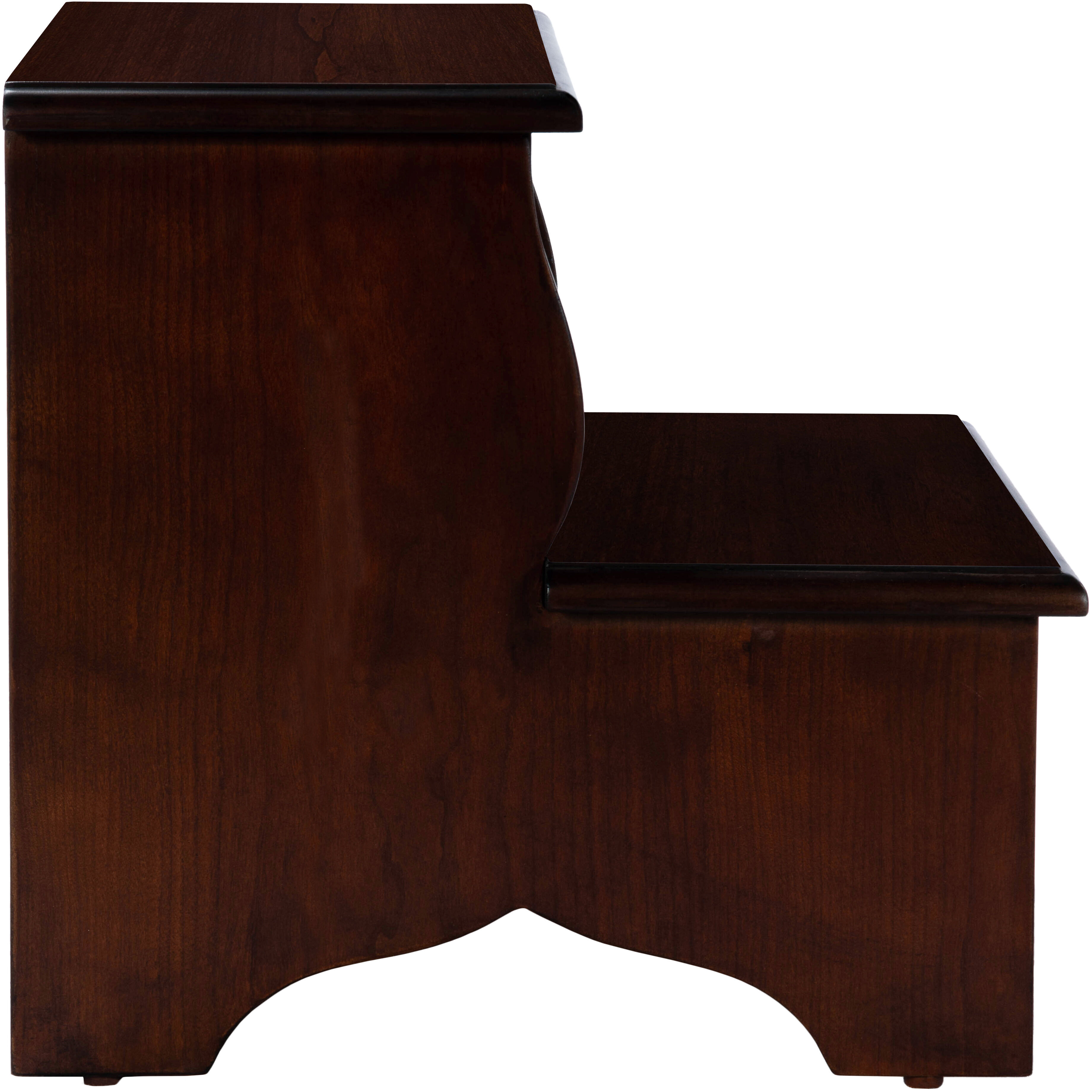 Melrose  15 inch Plantation Cherry Step Stool
