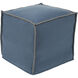 Simplicity 18 inch Denim Pouf, Cube