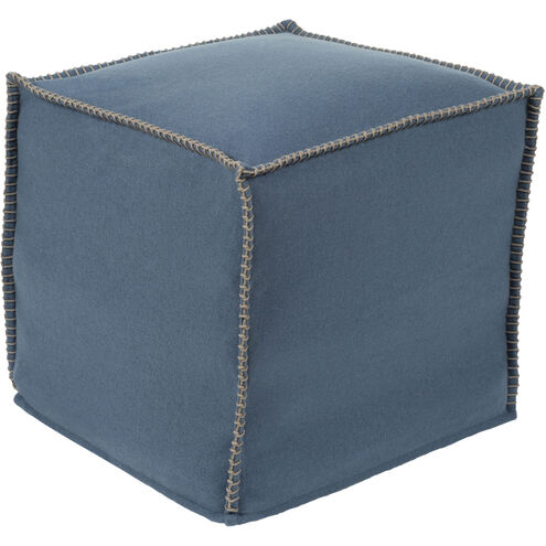 Simplicity 18 inch Denim Pouf, Cube