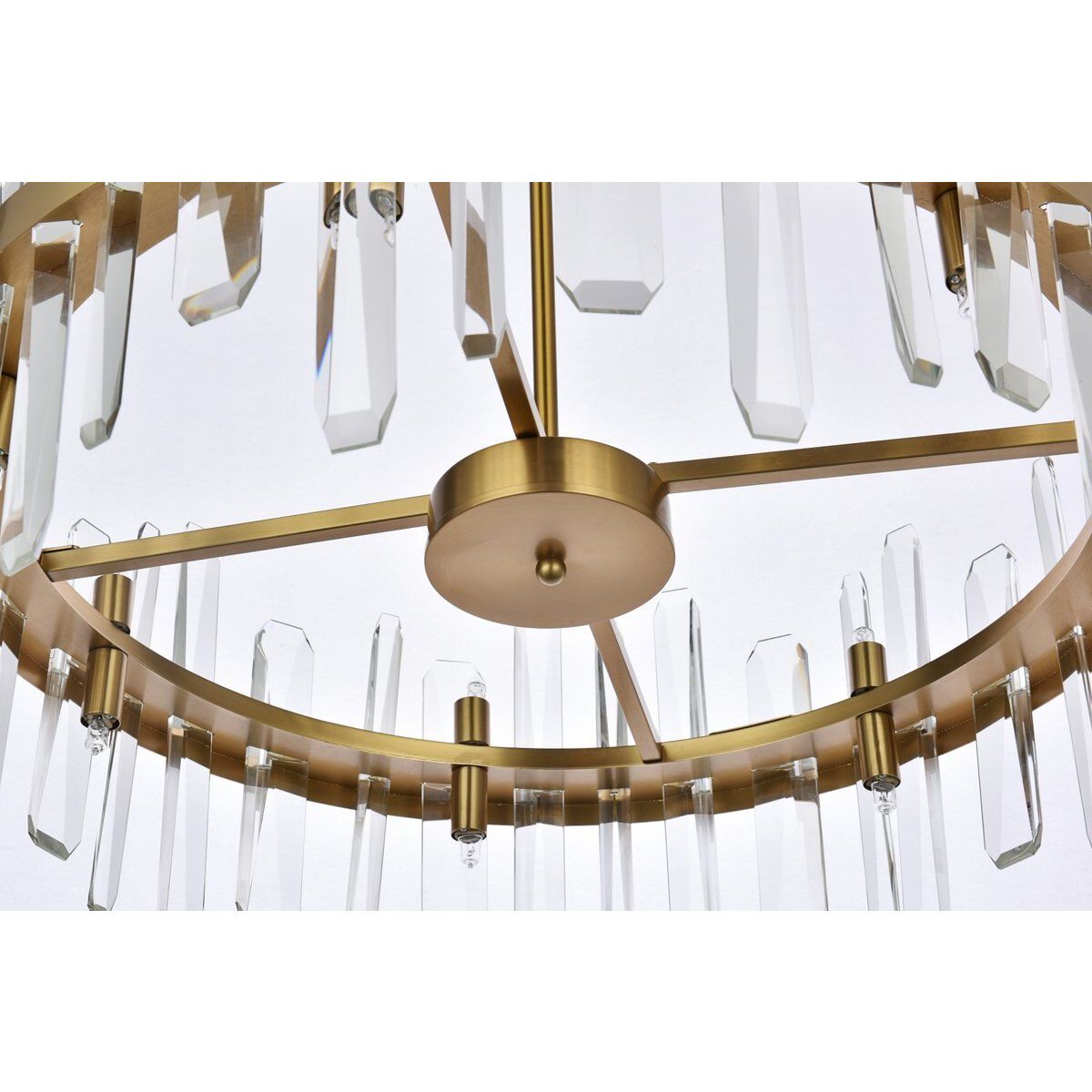 Serena 14 Light 25 inch Satin Gold Pendant Ceiling Light