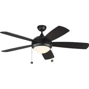 Discus Classic 52 52 inch Matte Black with Black ABS Blades Ceiling Fan