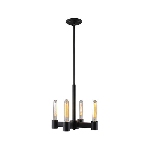 Broyles 4 Light 15 inch Matte Black Chandelier Ceiling Light