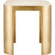 Sev 20.5 X 19.75 inch Natural/Gold Accent Table