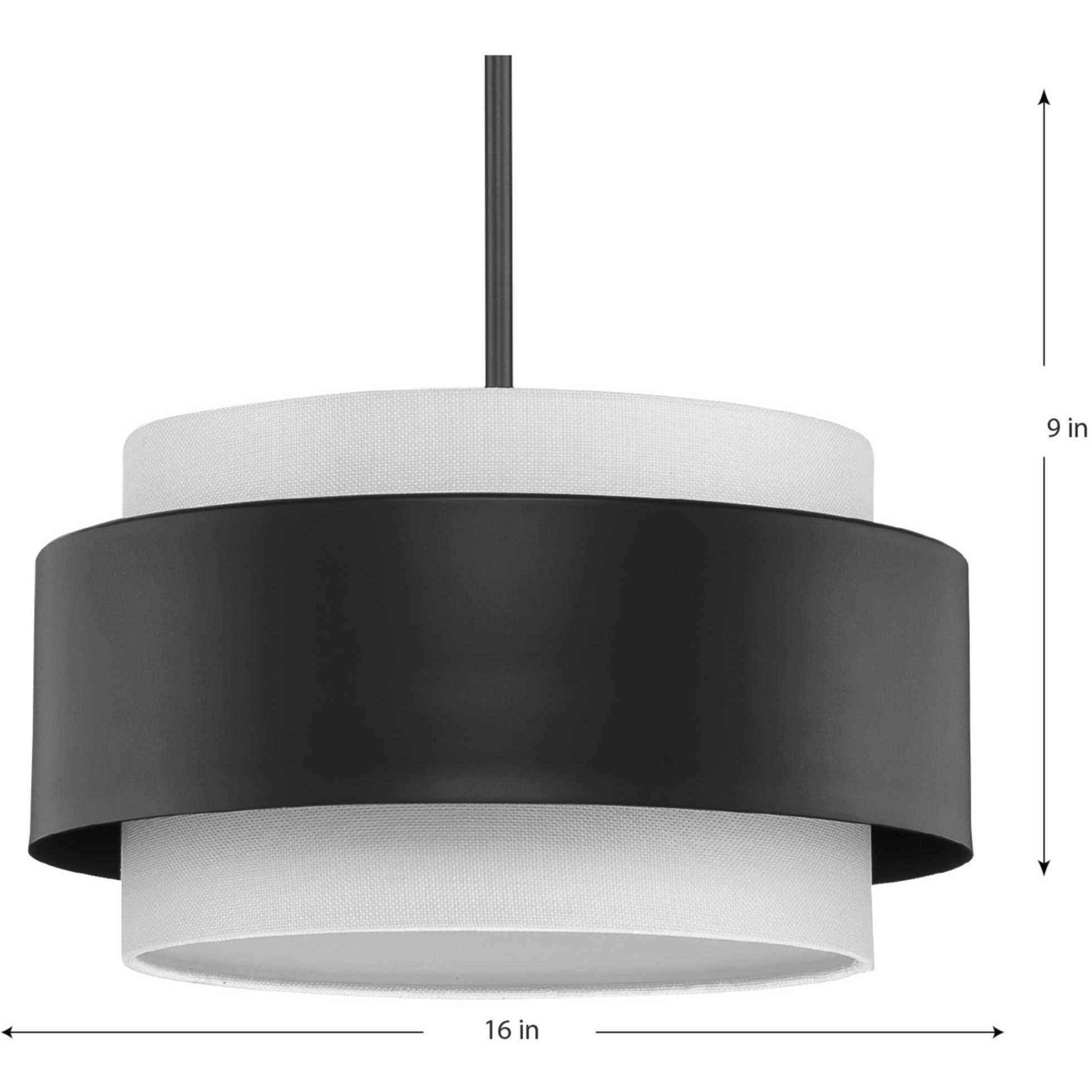 Silva 3 Light 16 inch Matte Black Pendant Ceiling Light, Design Series
