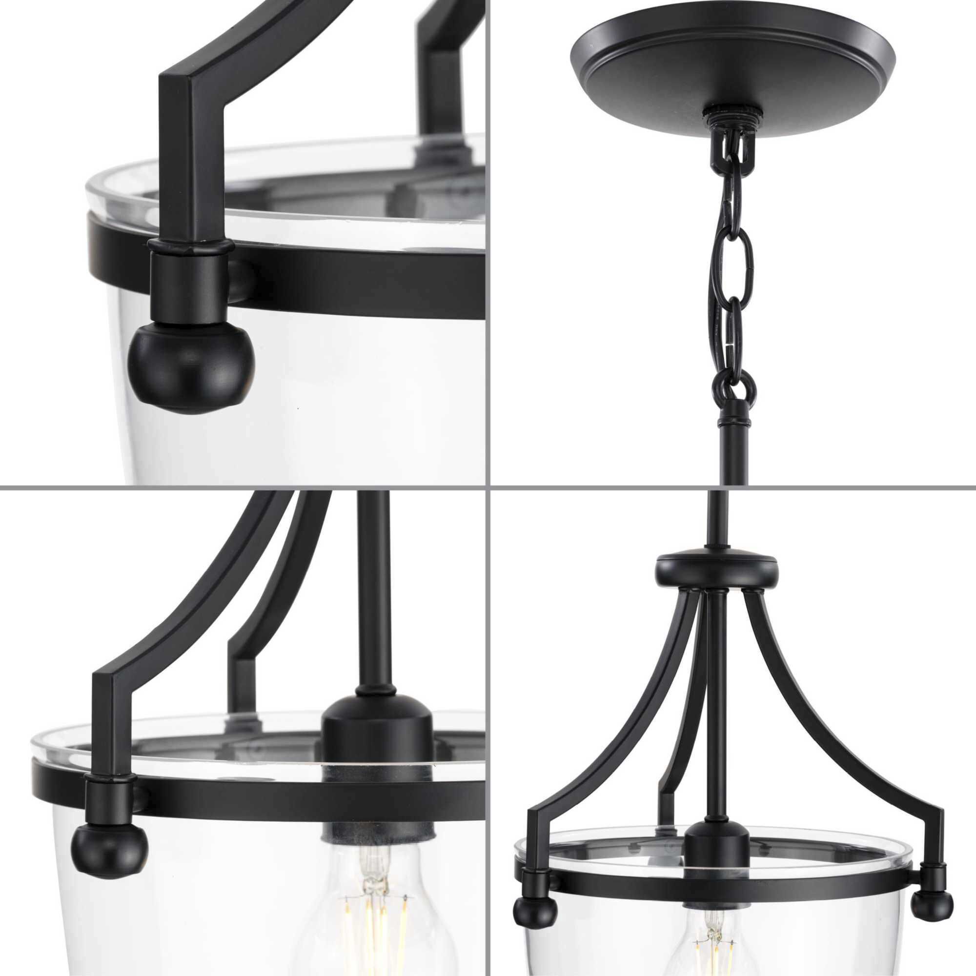 Parkhurst 1 Light 12 inch Matte Black Mini Pendant Ceiling Light