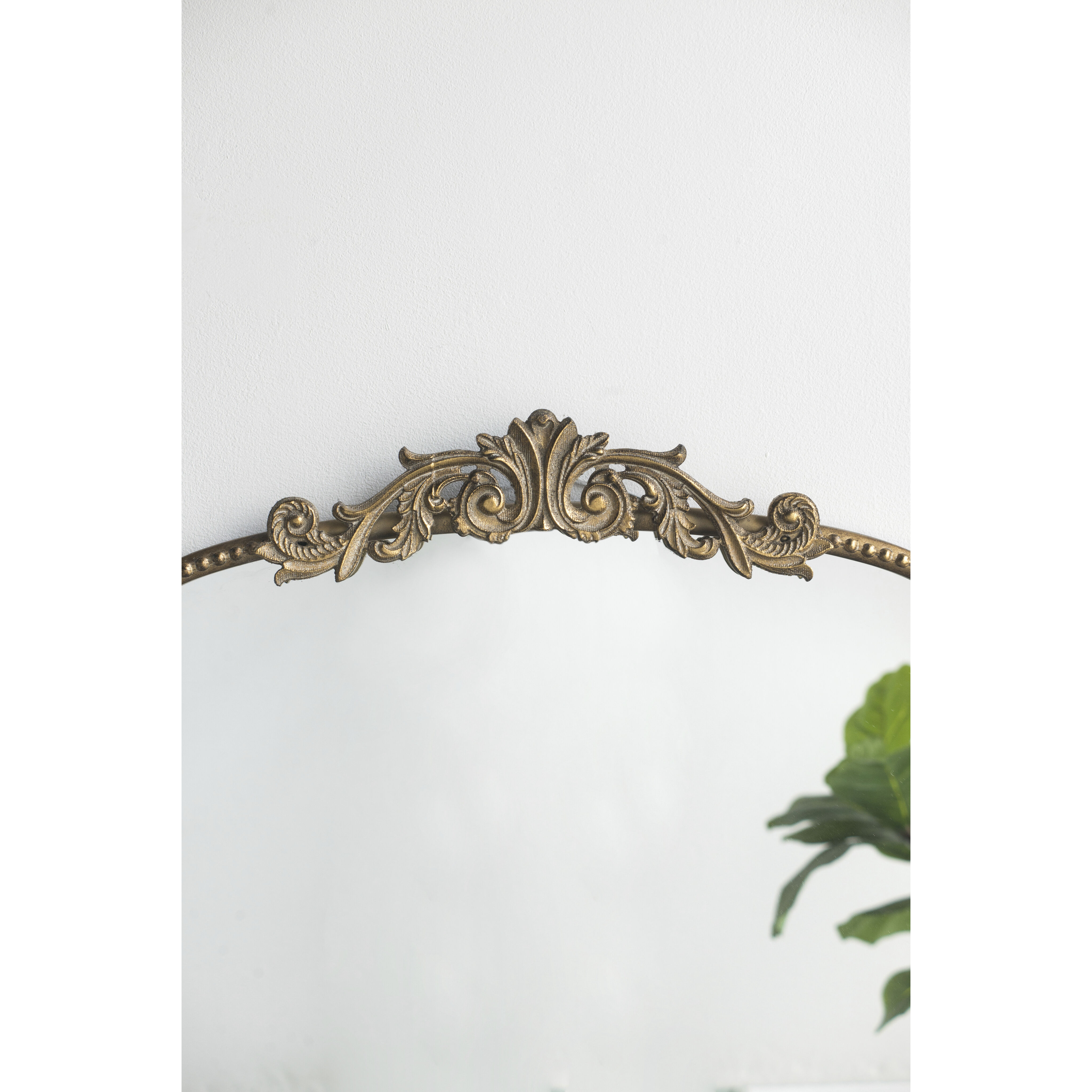Baroque Inspired 41.7 X 24 inch Gold Mirror