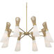 Vantrel 8 Light 36 inch Legacy Brass Chandelier Ceiling Light