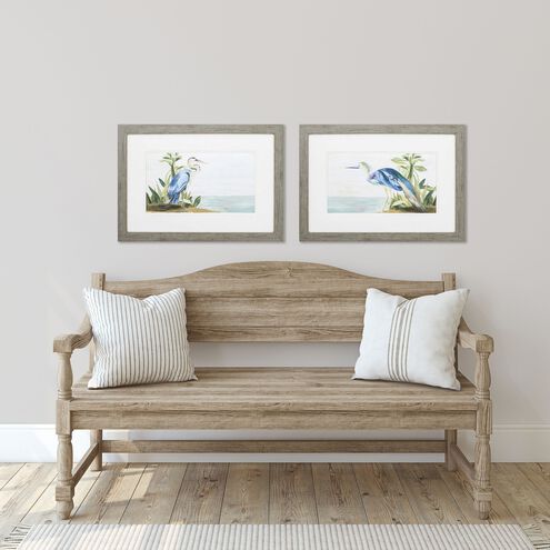 Waterside Blue and Turquoise and Neutral Framed Art