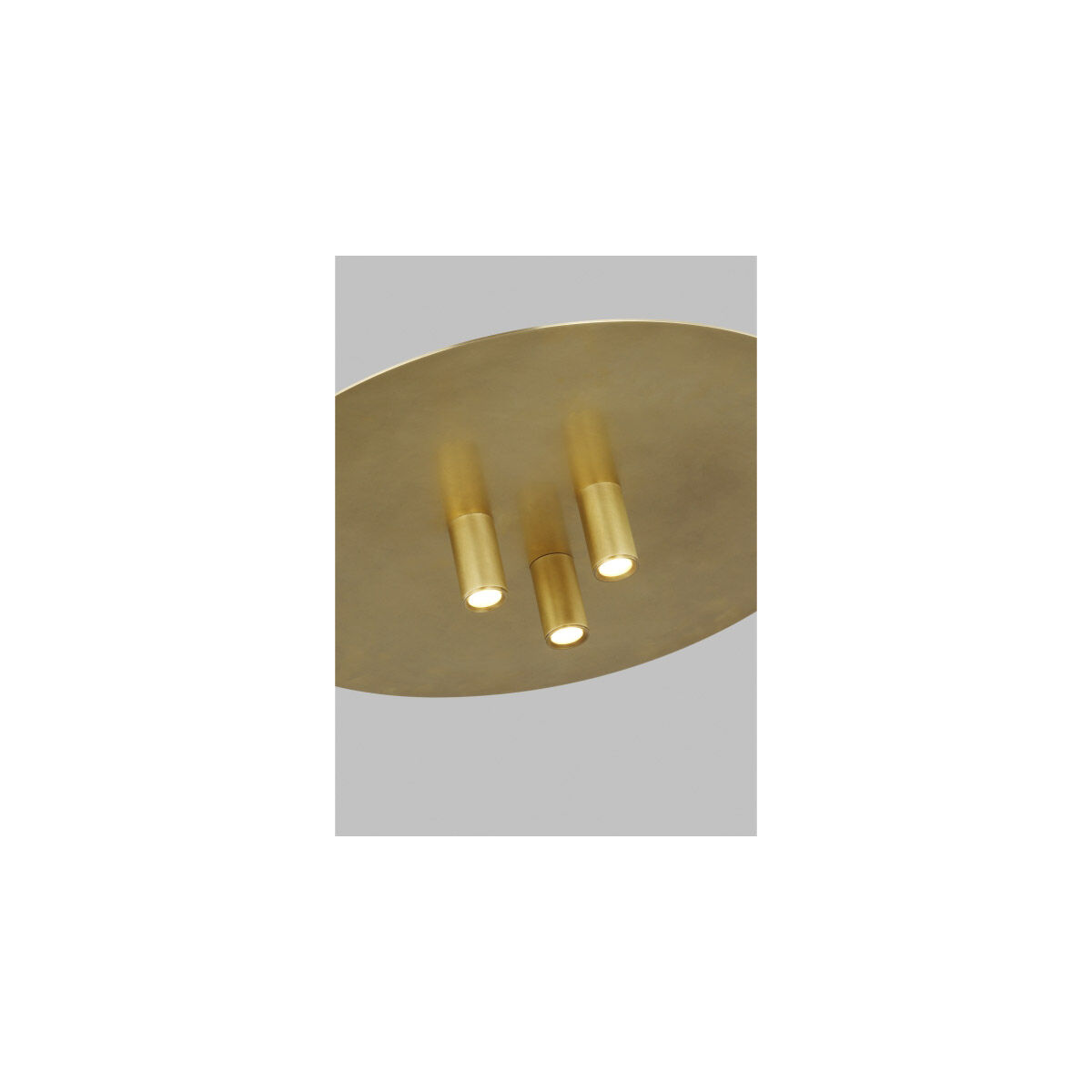 Sean Lavin Ponte LED 16 inch Natural Brass Flush Mount Ceiling Light in LED 90 CRI 3000K 120V, Integrated LED