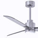 Atlas Alessandra-LK 42 inch Brushed Nickel Indoor/Outdoor Ceiling Fan