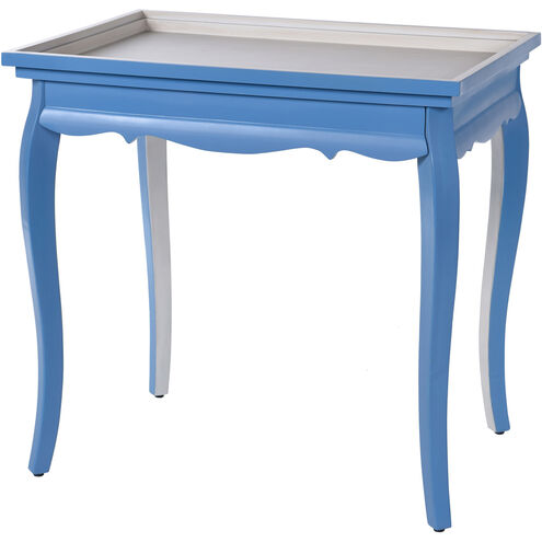 Dann Foley 28 X 27 inch Blue and White End Table