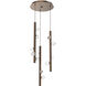 Stella LED 19.1 inch Flat Bronze Chandelier Ceiling Light, Round Multi-Port