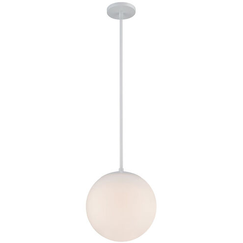 Niveous LED 10 inch White Pendant Ceiling Light in 3000K, dweLED