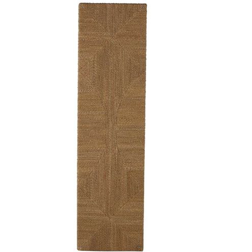 Dandridge 64 X 17 inch Natural Seagrass / Tempered Glass Console Table