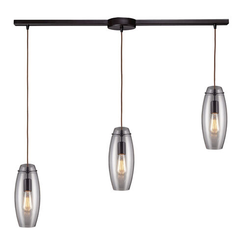 Greece 3 Light 36 inch Oil Rubbed Bronze Multi Pendant Ceiling Light