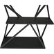 Sutro 80 X 36 X 18 inch Matte Black Shelf