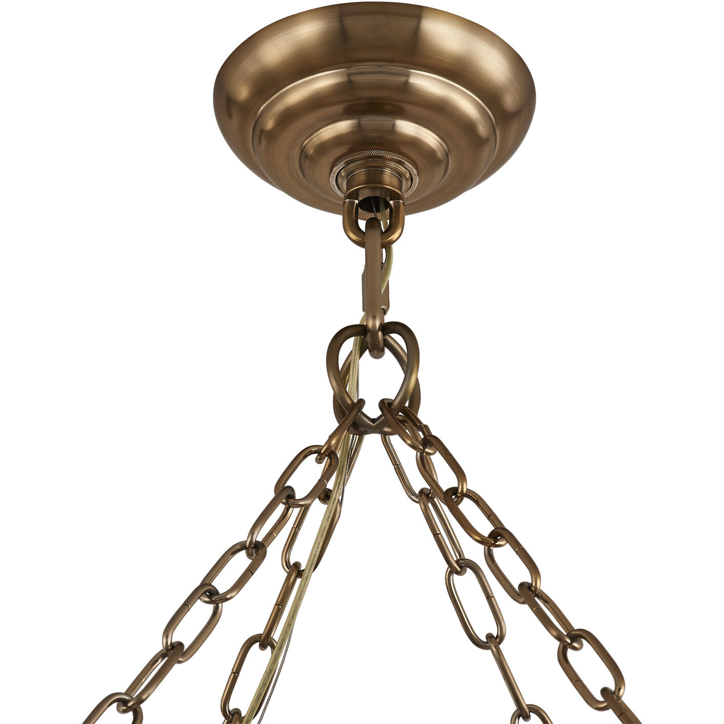 Camellia 10 Light 36 inch Winter Brass Pendant Ceiling Light