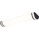 Glamour LED 24.02 inch Black Bath Vanity Light Wall Light