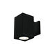 Cube Arch LED 5.5 inch Black Sconce Wall Light in Narrow, 90, 3000K, Straight Up/Down