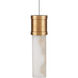 Cannula 3 Light 7.5 inch Vintage Brass Multi-Drop Pendant Ceiling Light