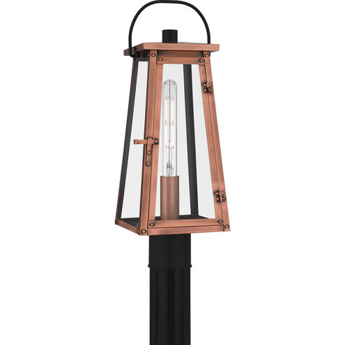 Carolina 1 Light 7 inch Aged Copper Outdoor Lantern, Large