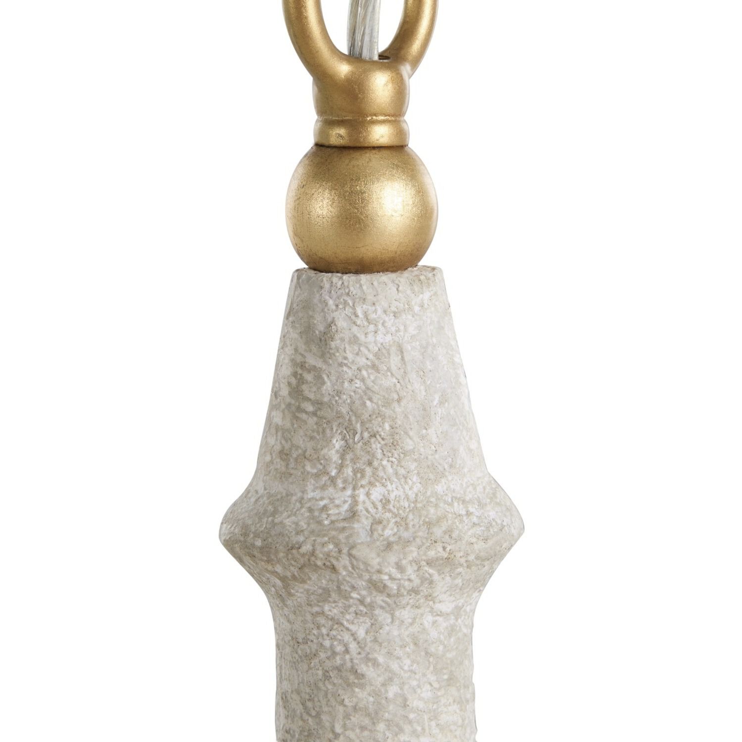 Clay 6 Light 31.5 inch Vintage Gold / Distressed Ivory Chandelier Ceiling Light