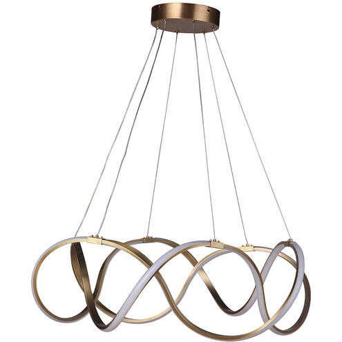 Trilogy 27.6 inch Brass Chandelier Ceiling Light