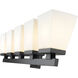Astor 5 Light 36 inch Matte Black Vanity Wall Light