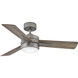 Ventus 44 inch Pewter with Driftwood, Teak Blades Fan