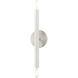 Monaco 2 Light 5 inch Brushed Nickel ADA ADA Sconce Wall Light