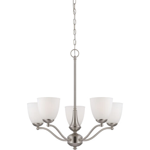 Patton 5 Light 25 inch Brushed Nickel Chandelier Ceiling Light