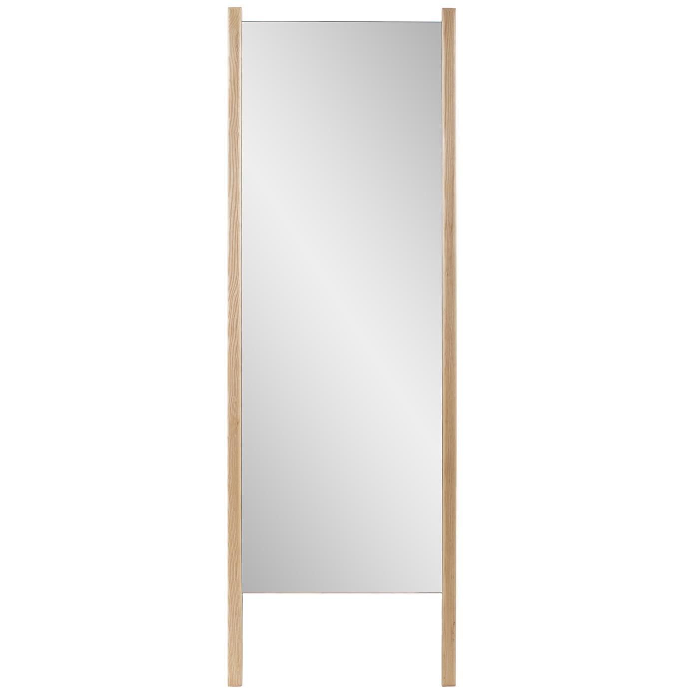 Emil 72 X 24 inch Bleached Oak Leaning Mirror, Tall