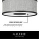Galerie Halo LED 18 inch Black Flush Mount Ceiling Light