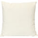 Armour 24 inch White Pillow