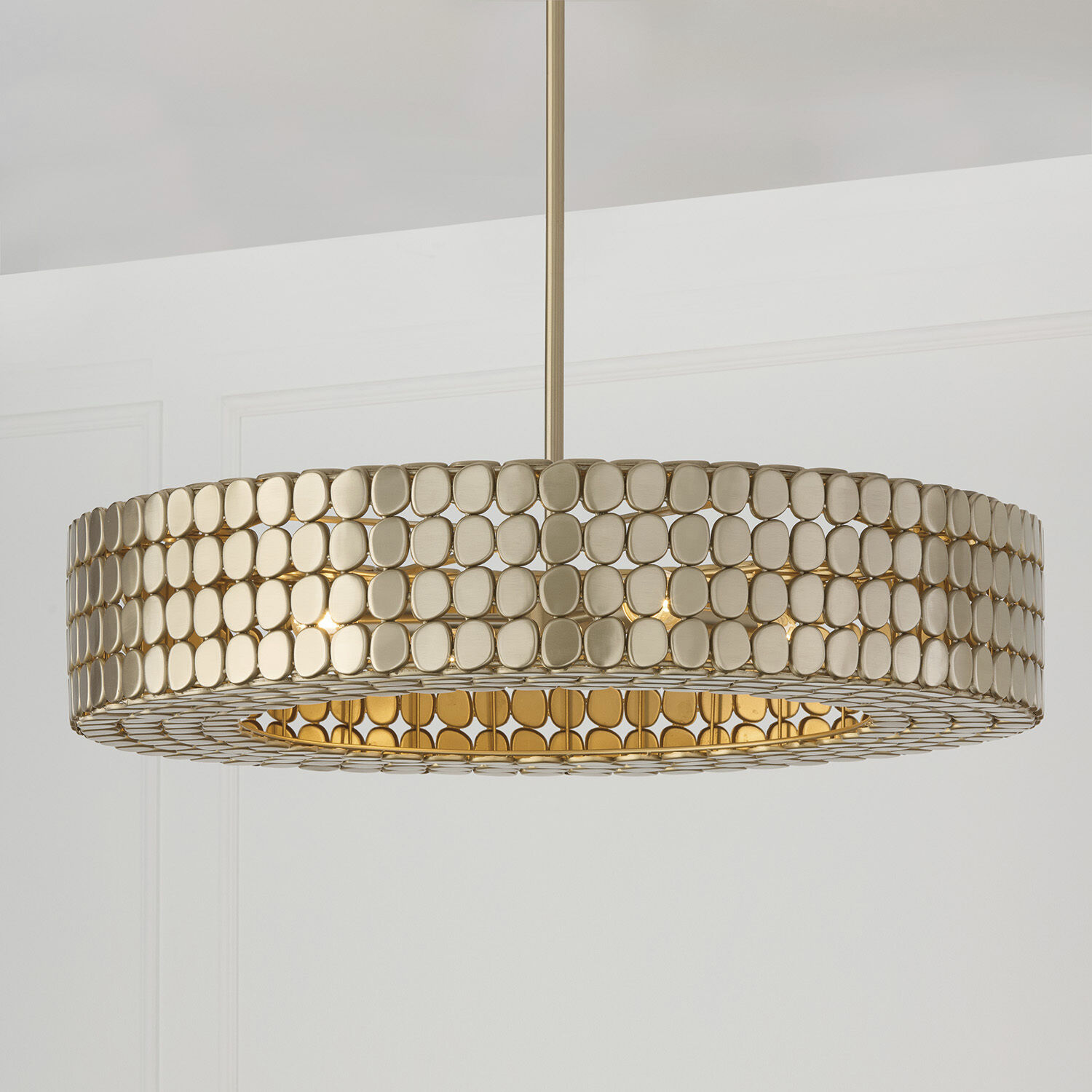 Eliana 4 Light 30.5 inch Champagne Brass Chandelier Ceiling Light