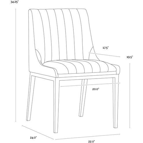 Halden Bravo Cognac Dining Chair