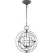 C&M by Chapman & Myers Bayberry 3 Light 16 inch Weathered Galvanized Pendant Ceiling Light