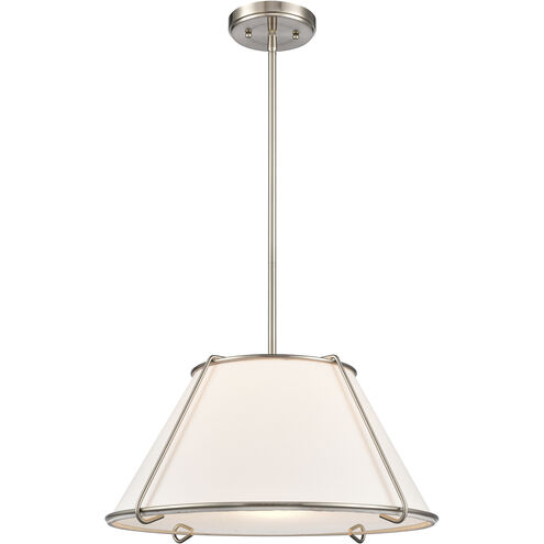 Regalia 1 Light 18 inch Satin Nickel Pendant Ceiling Light