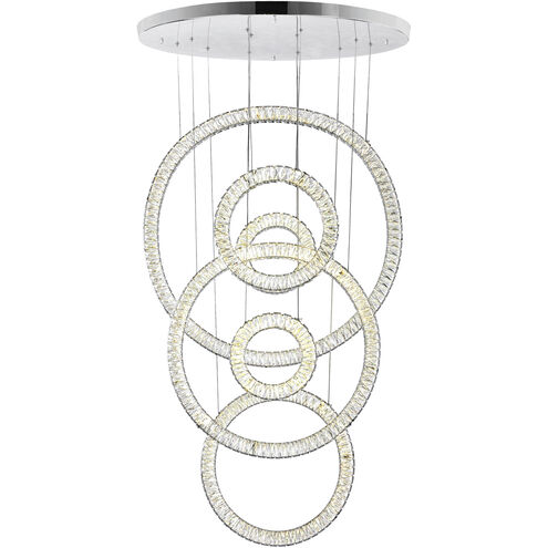 Celina LED 5 inch Chrome Down Chandelier Ceiling Light