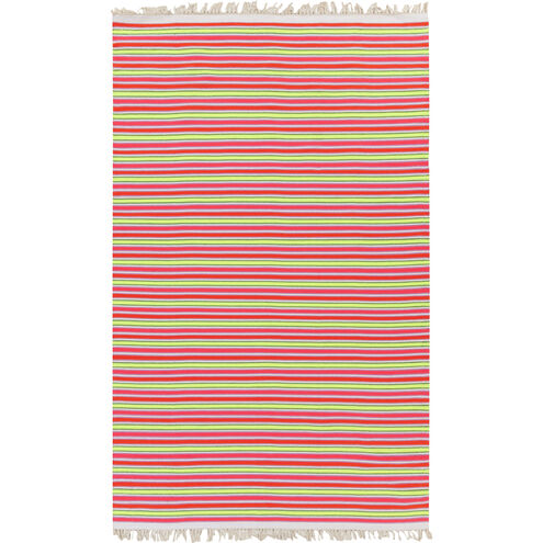 Steps 96 X 60 inch Bright Pink, Bright Orange, Ivory Rug