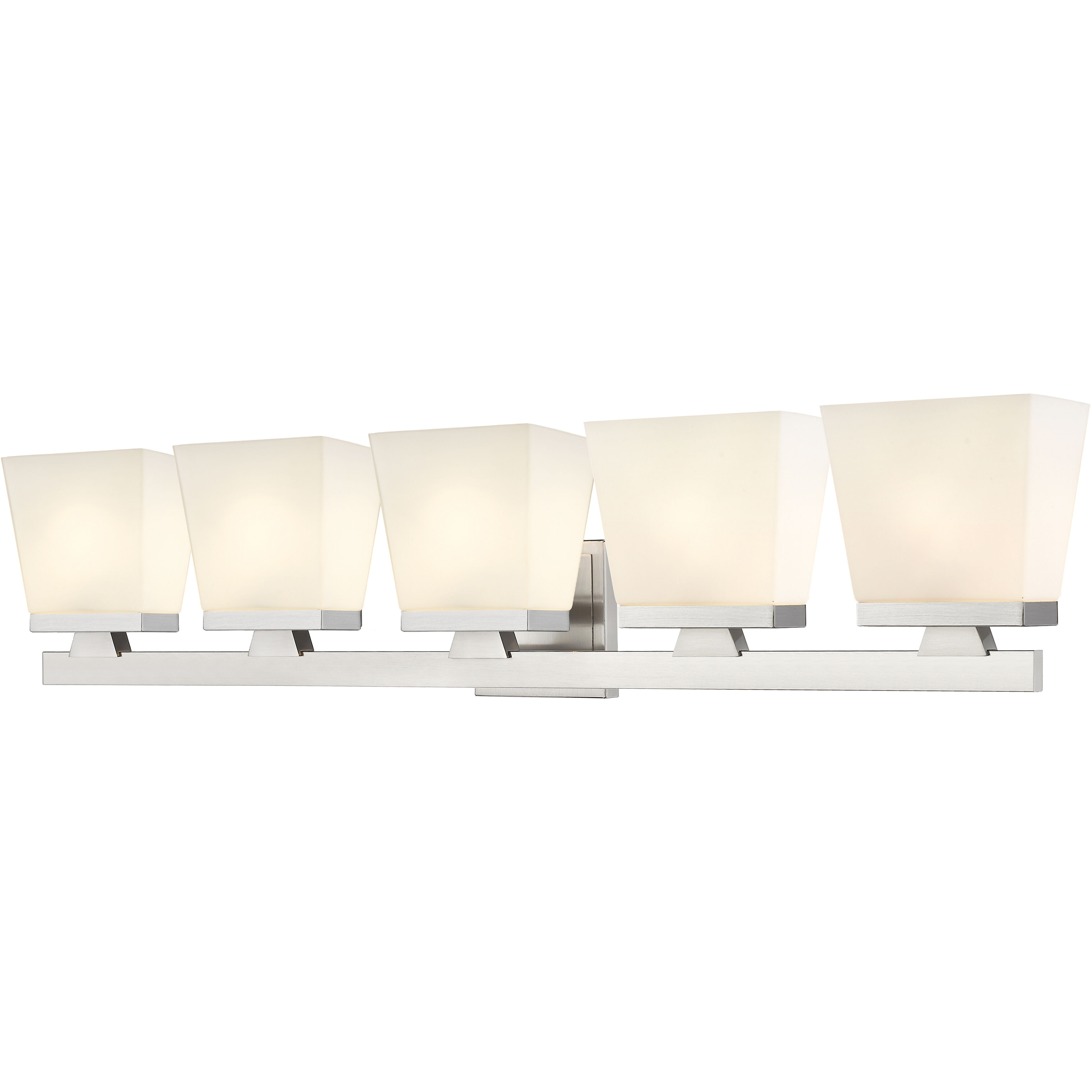Astor 5 Light 36 inch Brushed Nickel Vanity Wall Light